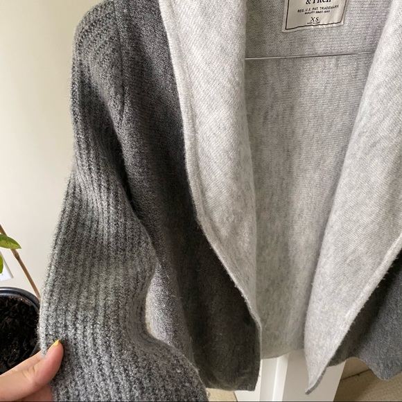 ABERCROMBIE & FITCH Gray Open Soft Cardigan - Picture 4 of 6